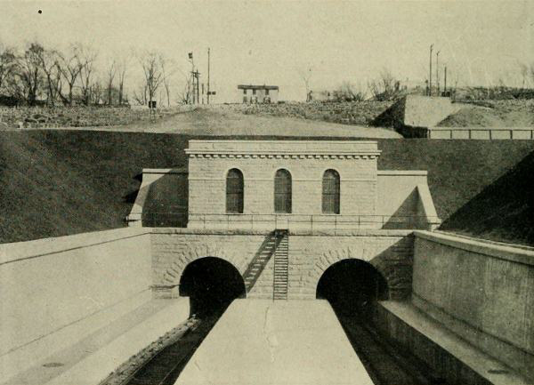 The existing tunnel portals were constructed in 1910.